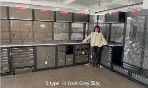 China AA4C S Type Combination Workbench Workshop Tool Storage Tabletop Workstation Assembly Worktable Cabinet on sale