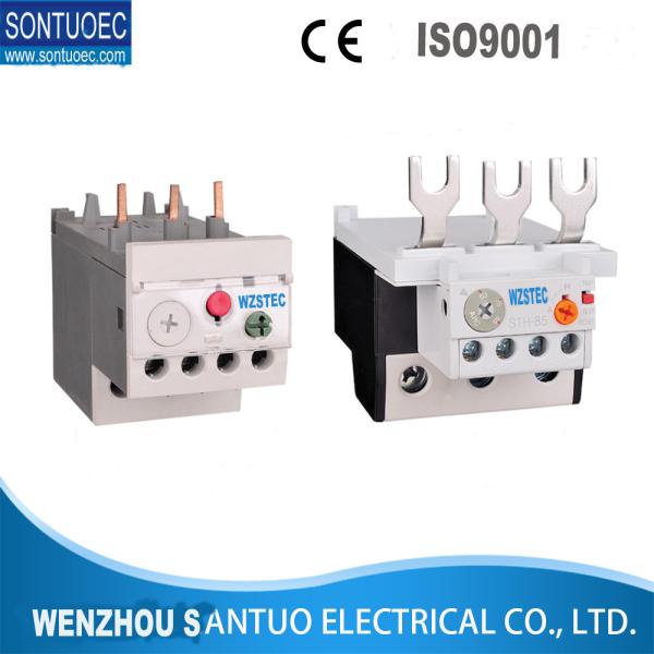 Quality Gray 50Hz Thermal Overload Relay Bakelite Shell STH-40 Auxiliary Contact Block for sale