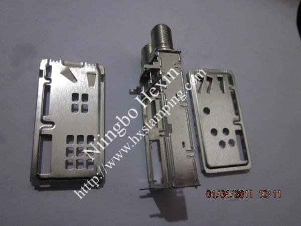 Quality two f connector with shield case for set top box for sale
