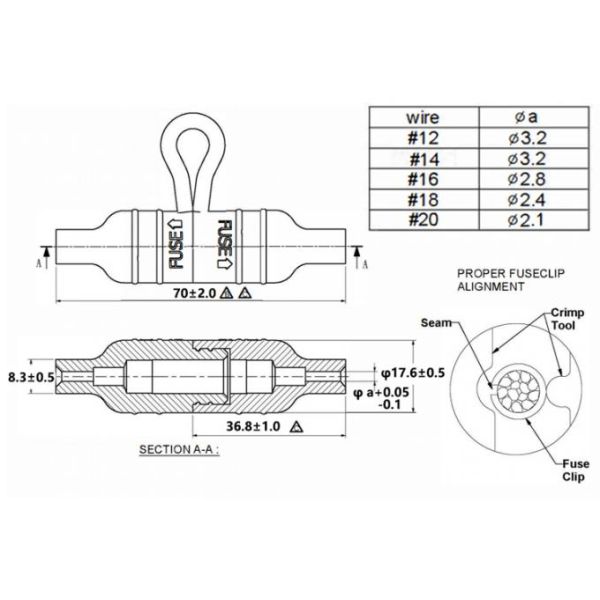 IP67 IP65 Waterproof Connector MINI Fuse Holder 6mm X 30mm Black Yellow Screw Cap Fuse Holder Box For Street Lights