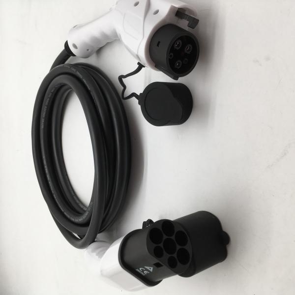 Quality TUV 240V IEC62196 Mode 3 Type 2 Cable 32A 15 Foot Extension Cord for sale
