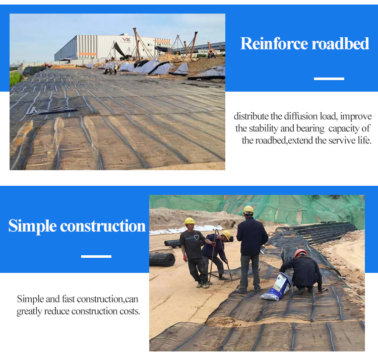 Uniaxial Plastic Geogrid The Top-Notch Roadbed Material for Highway Construction