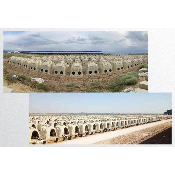 Galvanized Mesh Length 220cm Plastic Calf Shelters Easily Clean
