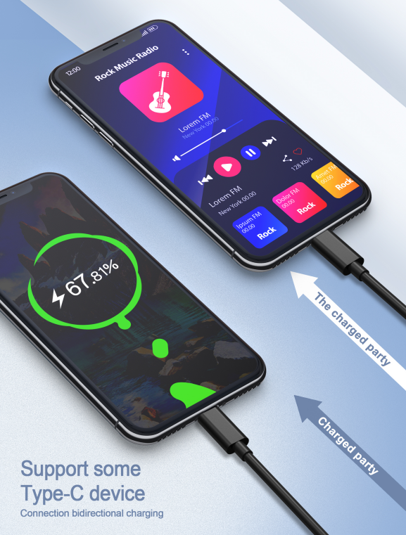 Camera USB C Cables 60W 20V 3A PD Type C Fast Type C Charging Cord