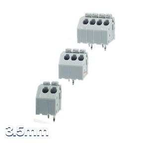 China 3.50mm Pitch Screwless Spring Clamp Terminal Blocks Jointable wholesale