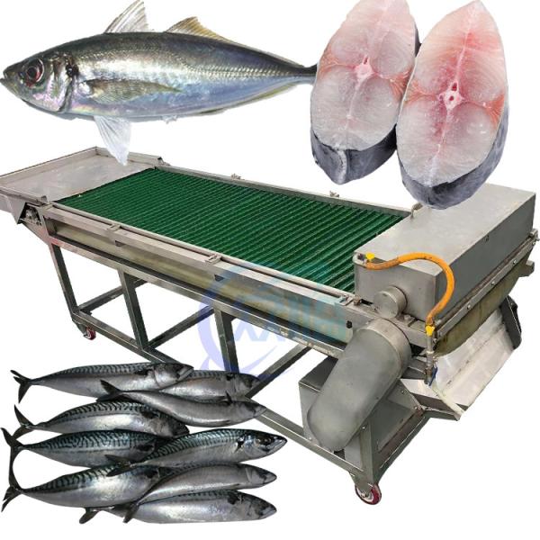 Quality Mackerel Fish Cleaning And Cutting Machine Stable Anti Erosion for sale