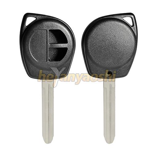 Quality Suzuki 2 Button Remote Key Shell Smooth Surface Black Remote Key Case for sale