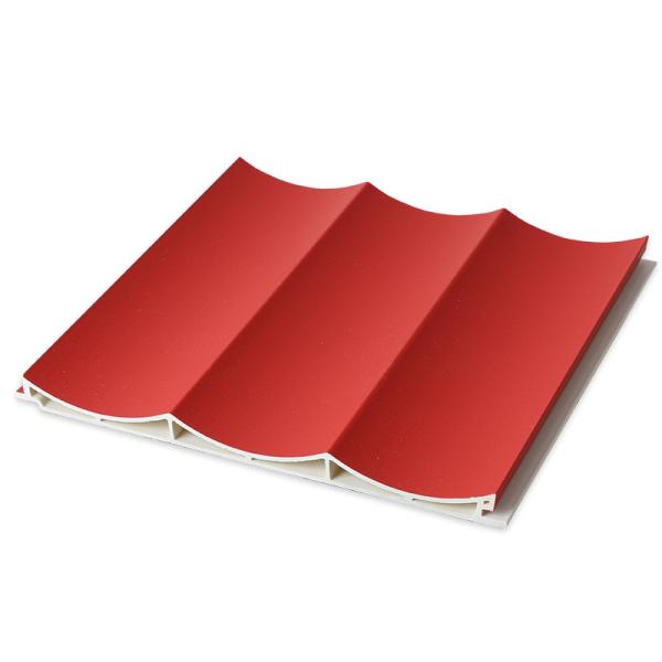 Quality 15mm Wood Plastic Composite Wall Cladding WPC Fluted Wave Panel for sale