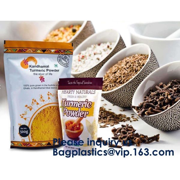 Resealable Zipper Lock Aluminum Foil Flat Bottom Side Gusset Pouch Bag For Packing Whey Protein Powder