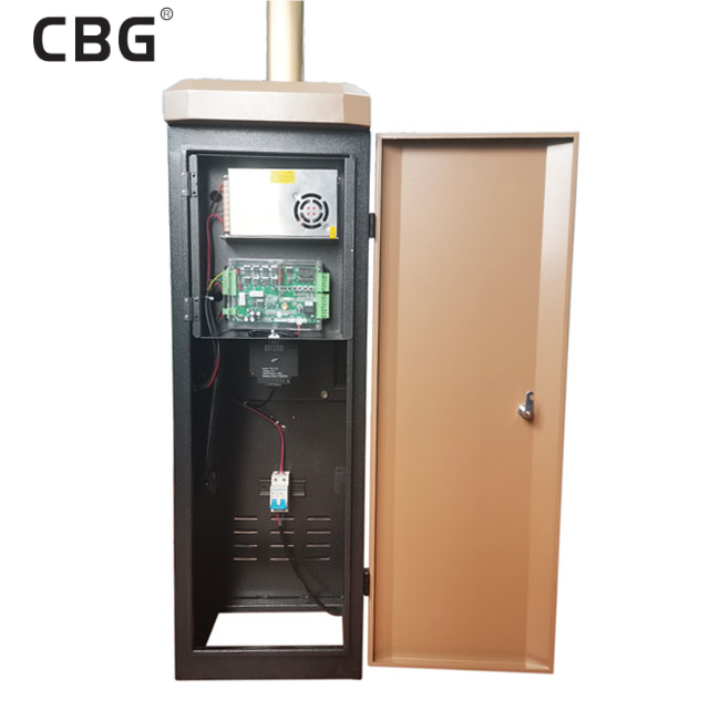 Community Parking Lot Barrier Gate DC24V 120W with Vehicle Plate Reading System