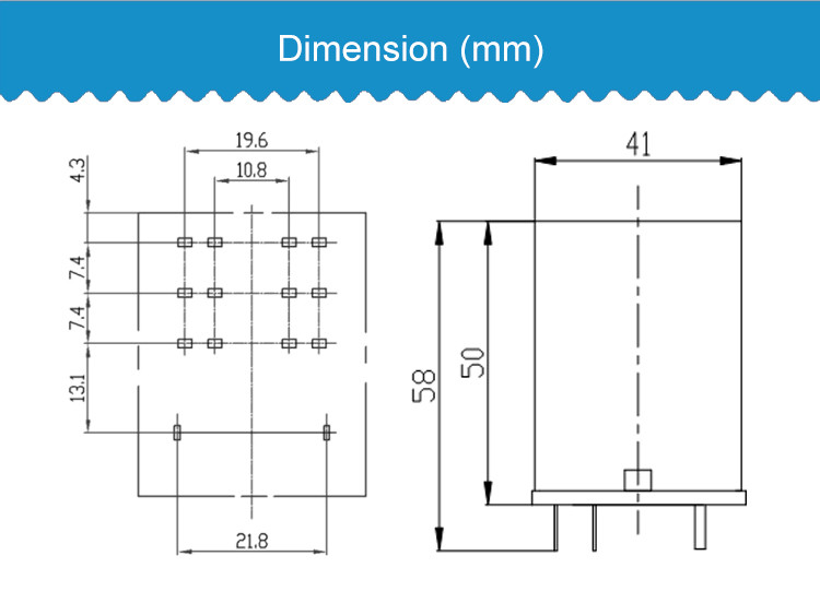 JQX-29F Power Relays Standard Monostable AC Coil Power Rating DC UL Coil Insulation Class F