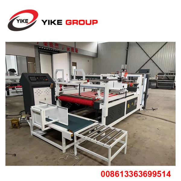 Quality YK-2400 Semi Automatic Folder Gluer Machine for Corrugados Carton Box  making machine for sale