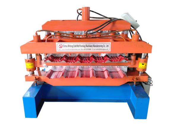 Quality Color Sheet Double Layer Roll Forming Machine Productivity 20-25 M/Min Shaft Diameter 70mm for sale