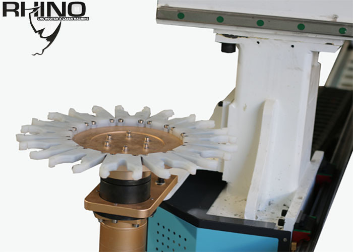 Wood CNC Router Engraver , ATC CNC Router with NK260 Program Automatic Linear Tool Changer Type