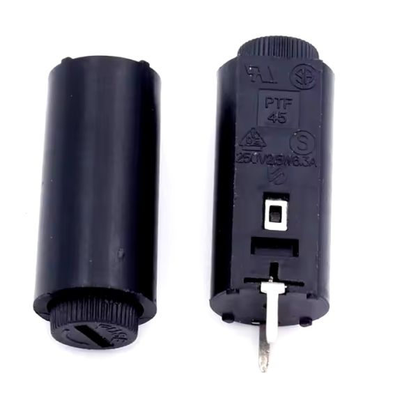 PTF-45 Bayonet 5.2x20mm PCB Mount Fuse Holder 6.3A 250V Insulation Resistance