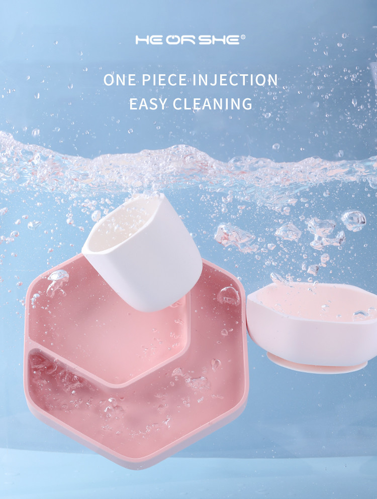 Unbreakable Vacuum Adsorption Baby Plate And Bowl