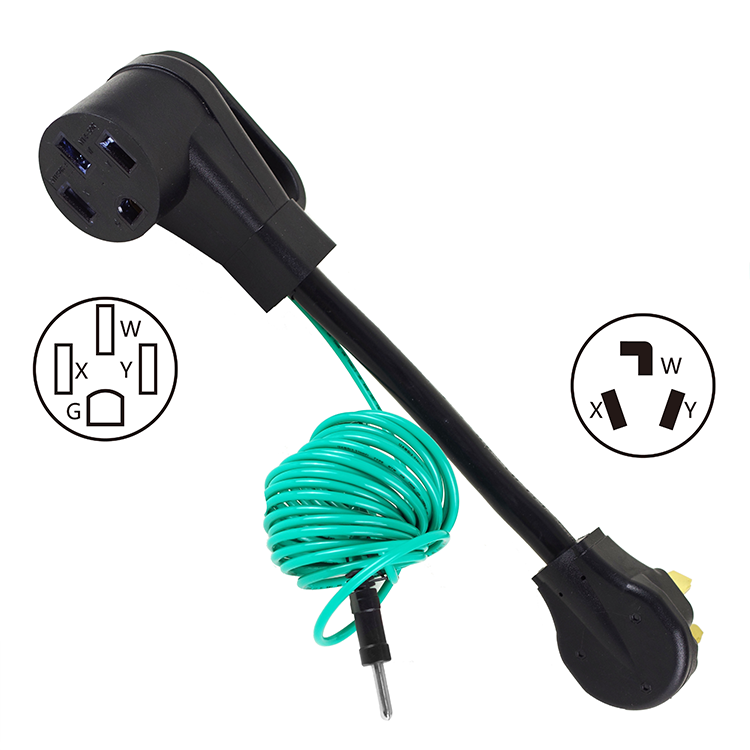 NEMA L6-30P Male to 6-50R Female 30Amp to 50Amp Heavy Duty Extension Cable for Welders and High Power Equipment