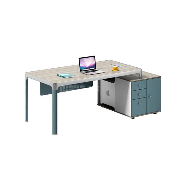 Quality L Shape Executive Office Table , 16mm E1 Office Computer Desk for sale