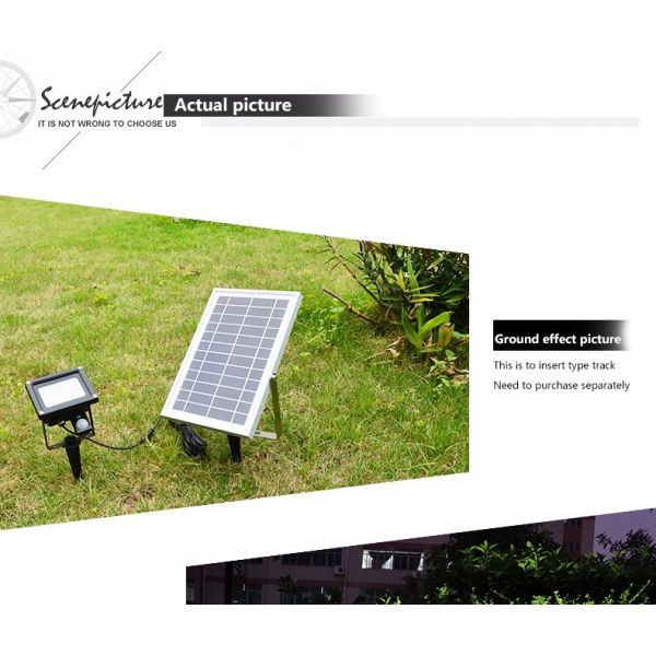 500C Waterproof LED Solar Flood Light Solar Powered Motion Sensor Flood Light