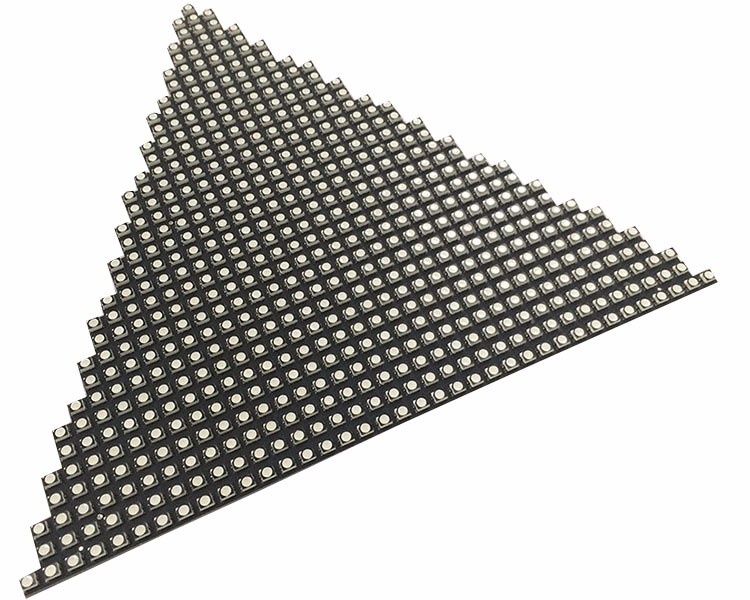 New product 3d led triangular dj screen for nightclub stage pub