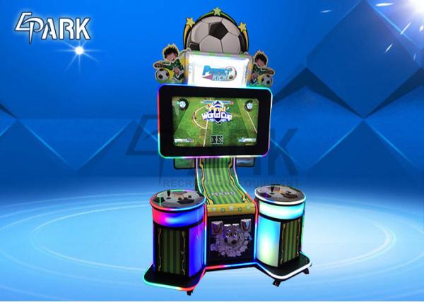 Quality Kick Drop Coin Lottery Redemption Machine / Football Game Machine for sale