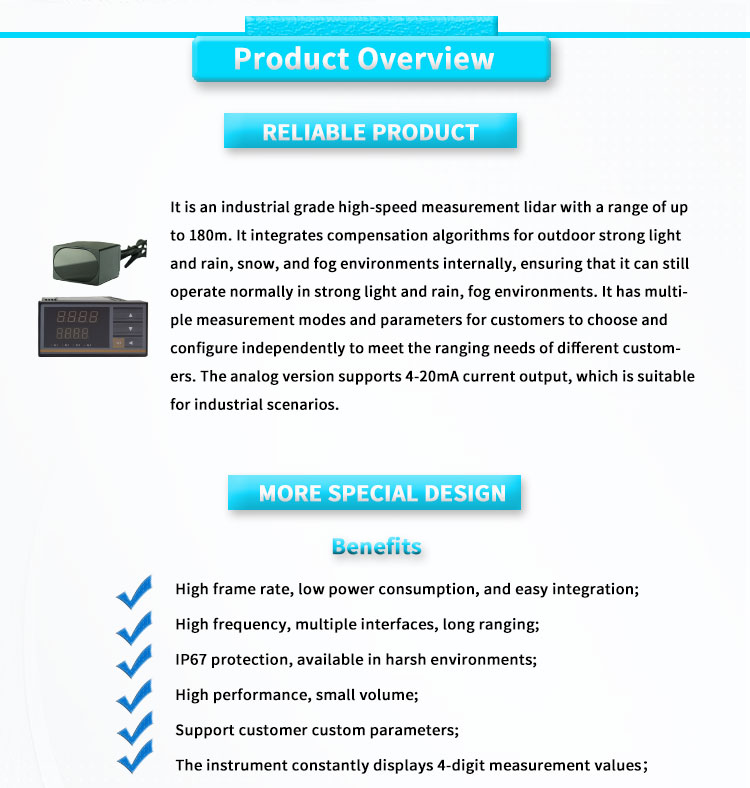 UNIVO UBJG-04Y 180m Rangefinder with Digital Display Instrument and UART Function