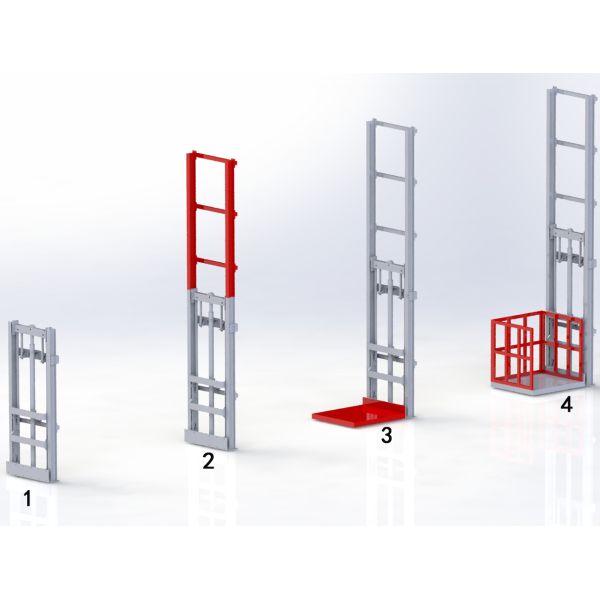 500kg Simple Cargo Lift Elevator 3m Home Lift Tables For Goods Person