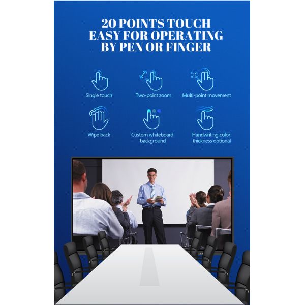 65 Inch Smart TV Touch Screen Multi Touch Interactive Panels