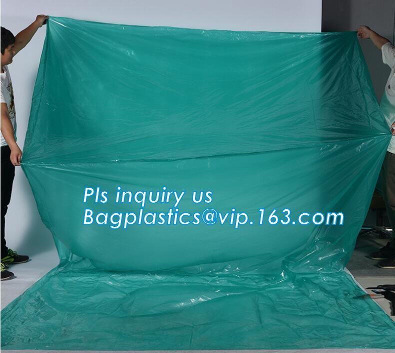 Customized Square Bottom or Side Guesst Plastic Protective Pallet Covers, 4 Mil Dust proof Clear Pallet Covers, BAGPLAST