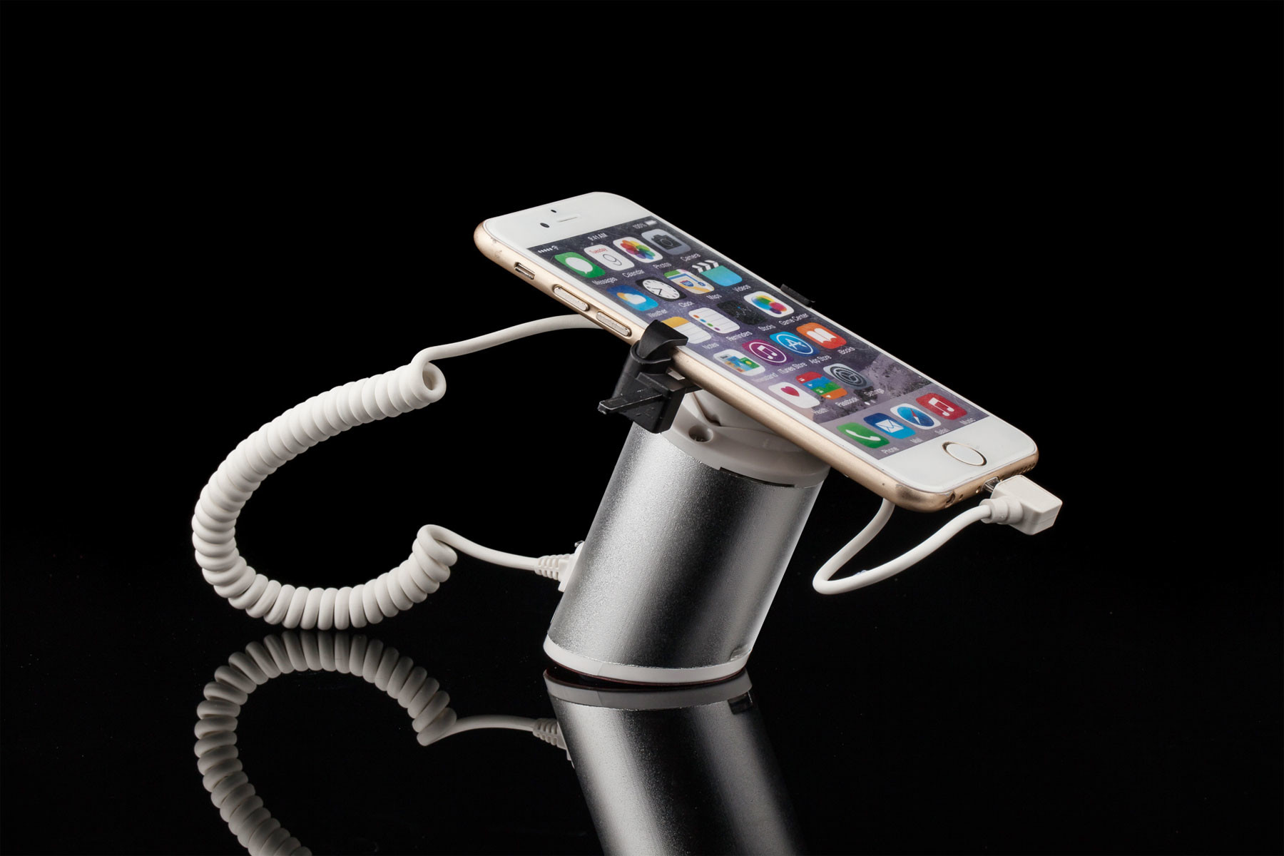 COMER Cell Phone security alarm system/display rack/stand/holder with charging cord