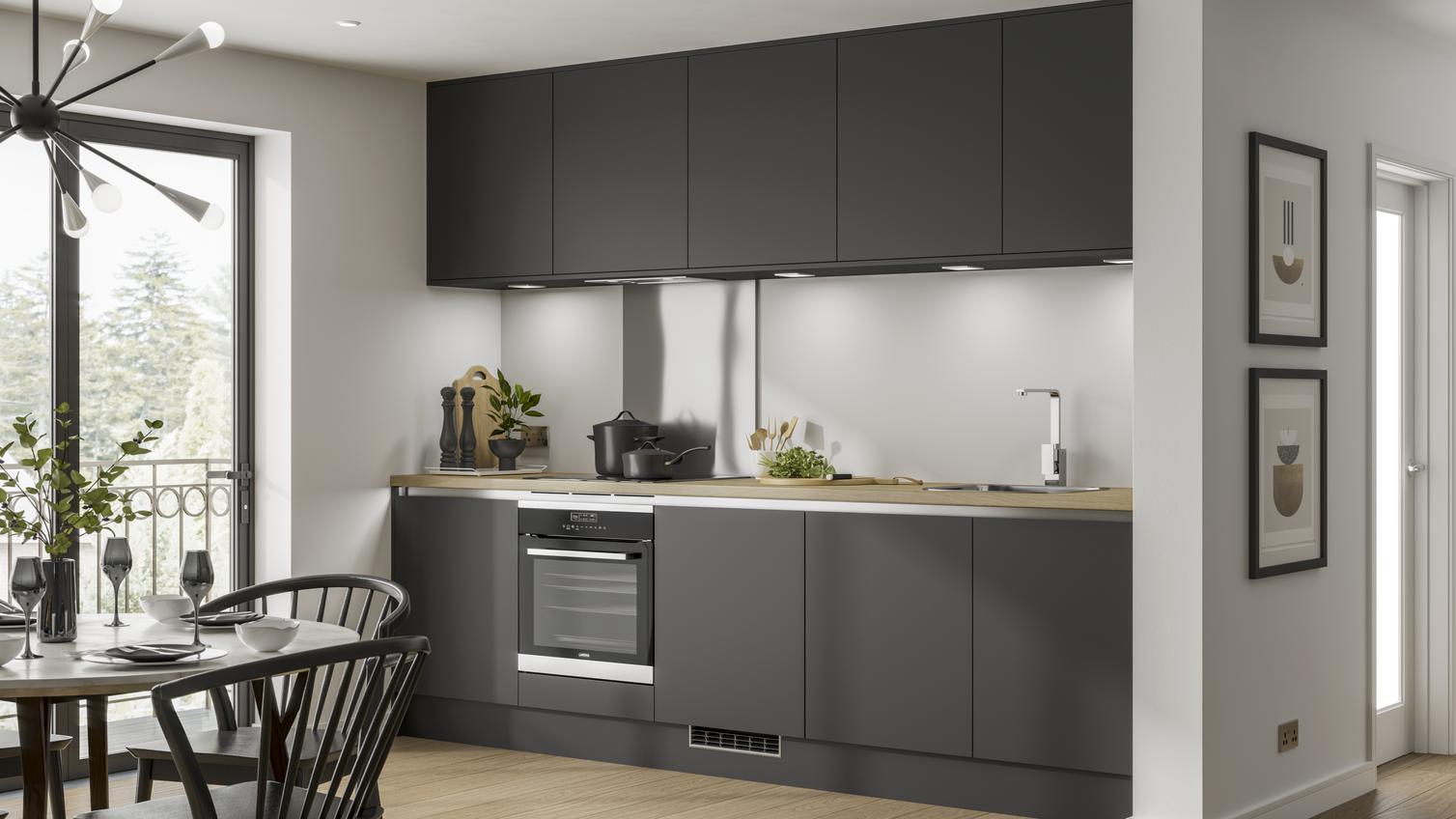 Modern Quartz Stone Countertop Italian Furniture for Smart Folding Small Kitchen Cabinets
