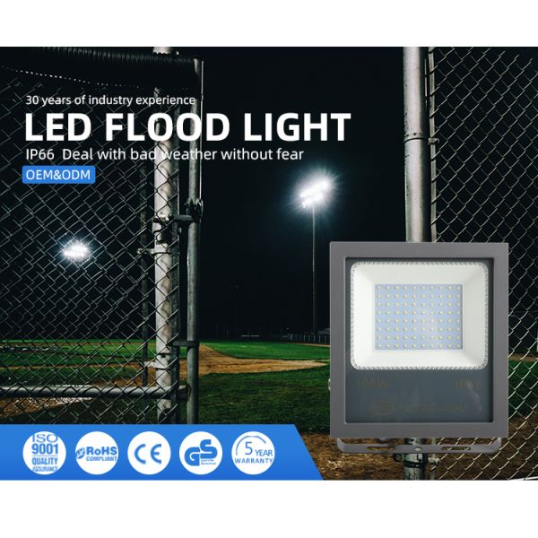 IP66/67 Waterproof 30W 50W 100W 150W 200W Slim LED Flood Light for Outdoor Stadium