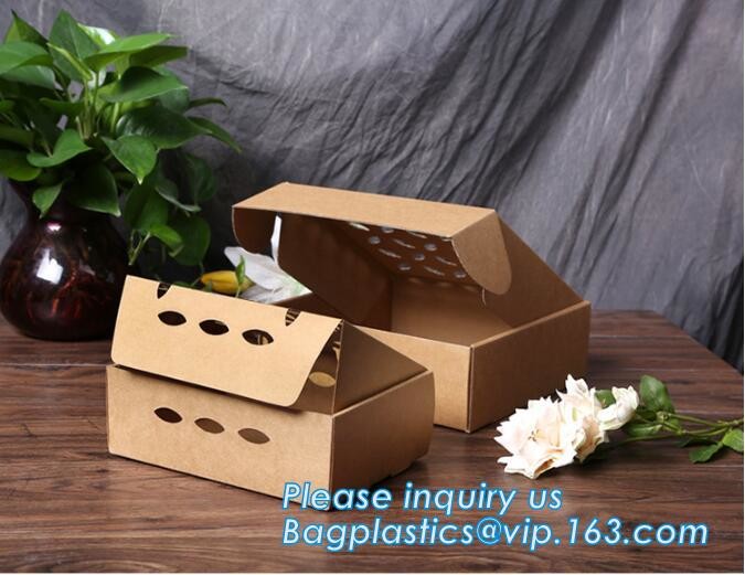 Eco Friendly Disposable Kraft Paper Take Out 2 Pack Coffee Cup Drink Carriers 2 Pack Paper Cup Holders bagease package