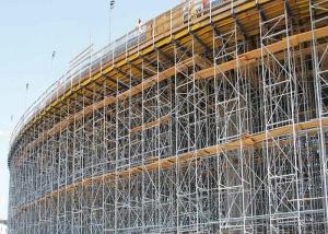 China Safety Adjustable Cuplock Shuttering System , Cup And Lock Scaffolding wholesale