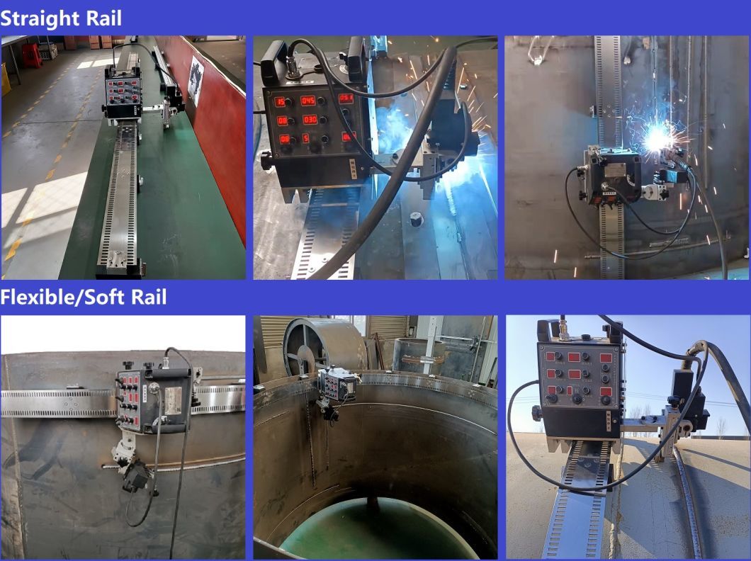High Accuracy Straight Rails and Flexible Rail Orbital Welding Portable Welding Machine Tank Welding Machine