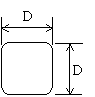 Telecom PTC Thermistors rectangluar chips drawing