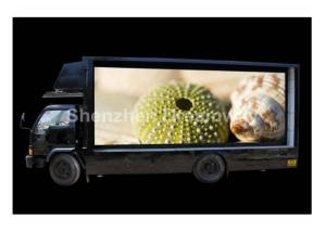 China Three Sides PH10 Truck Mobile LED Display , 1R1G1B Mobile LED Screen For Multimedia Playing on sale