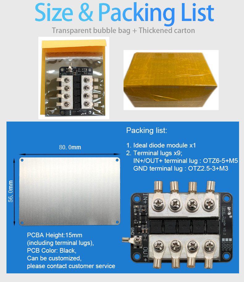 200V 150A High Power Bridge Rectifier Diode Overcurrent Capacity Low Voltage Drop