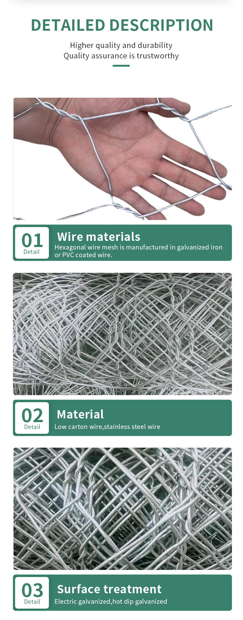 Wall Gabion Mesh Roll Hexagonal Lead Low Price Hot Dipped Galvanized Wire Mesh Silver Protection China Gabion Baskets Gabion Net