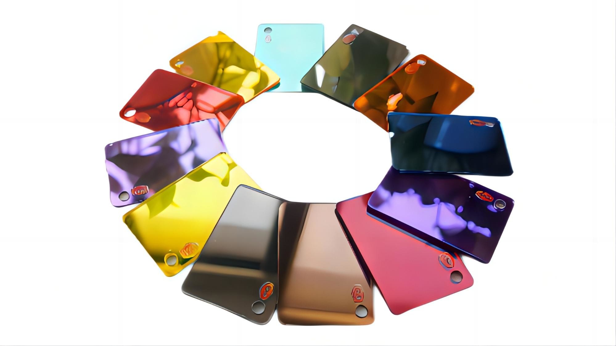 Green Blue Pink Gold Color Wall Acrylic Mirror SheetBoard Panel Plexiglass