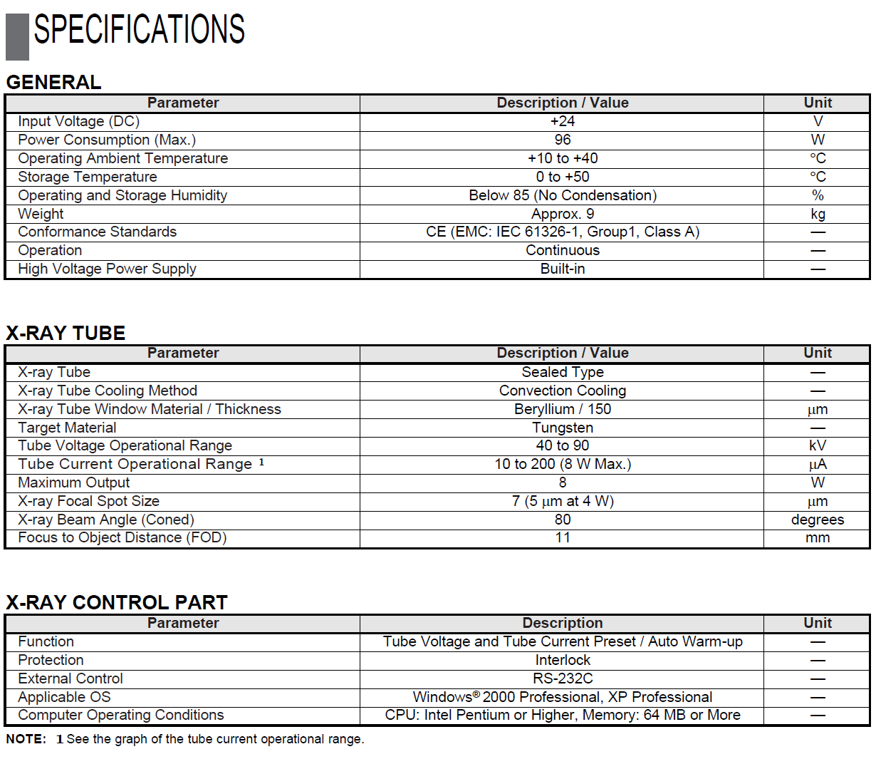 Robust Construction Hamamatsu Xrays Sources L11831-01 High Performance