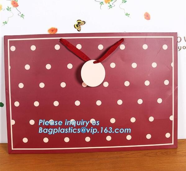Fashion Custom Printing Luxury Gift Shopping Carrier Paper Bag With Your Own Logo Print,strong twisted handle black leat