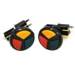 Multicade 3 in 1 triple Round push button microswitch