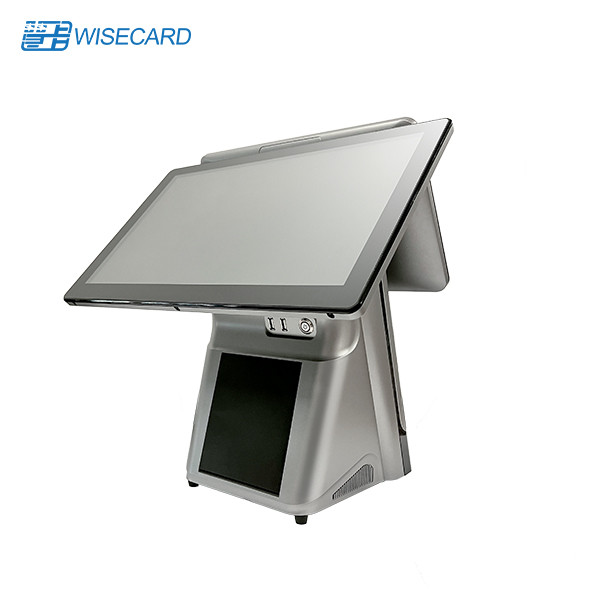 Black Windows Touch Screen POS Wifi Bluetooth Dual Screen POS System Terminal