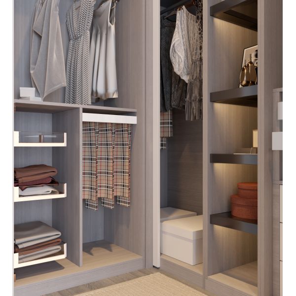 Modern Large Sliding Door Wardrobe Modular Cabinets Closet Storage