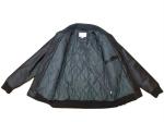 Utility Summer Padded Wax Jacket Mens Black Pu Biker Jacket