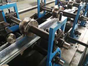 Fast Speed 40 - 50m / min Top Hat Roll Forming Machine Chain Driven System 1.5mm Max