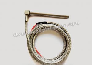 China High Density Right Angel Cartridge Heaters , Electrical Heating Elements with Metal Hoses wholesale