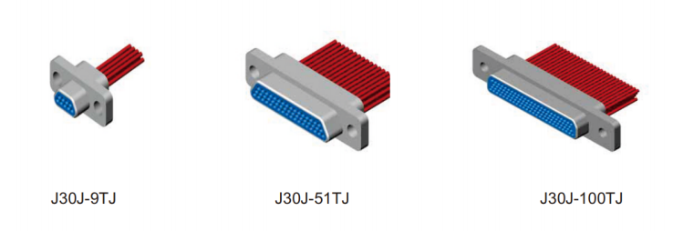 1.27mm Pitch 100 Pin J30J Micro D Connector with Metal Body for High-Density Applications