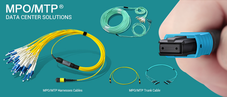 0.2dB Mtp Mpo Patch Cord 8 12 24 cores Singlemode multimode